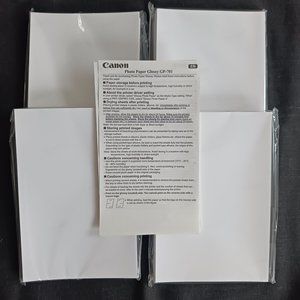 Canon Photo Photograph Paper Four Packs of 50 Sheets Each (200 Total) 4x6 GP-701